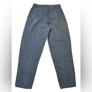 Genesis Vintage Pants Size 11/12 Women’s 100% Cotton Blue Pinstripe High Rise